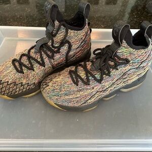 Nike Lebron 15 Four Horsemen multi-color Size 6.5 youth